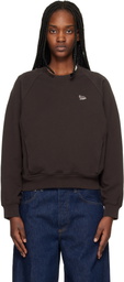 Maison Kitsuné Brown Baby Fox Open Pocket Sweatshirt