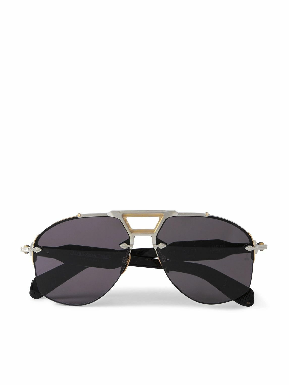 Photo: Jacques Marie Mage - Alta Aviator-Style Silver, Gold-Tone and Acetate Sunglasses