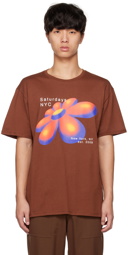 Saturdays NYC Brown 3D Daisy T-Shirt