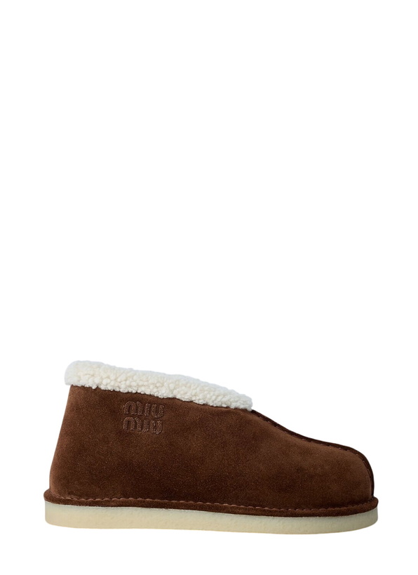 Photo: Miu Miu Suede Logo Motifs Boots