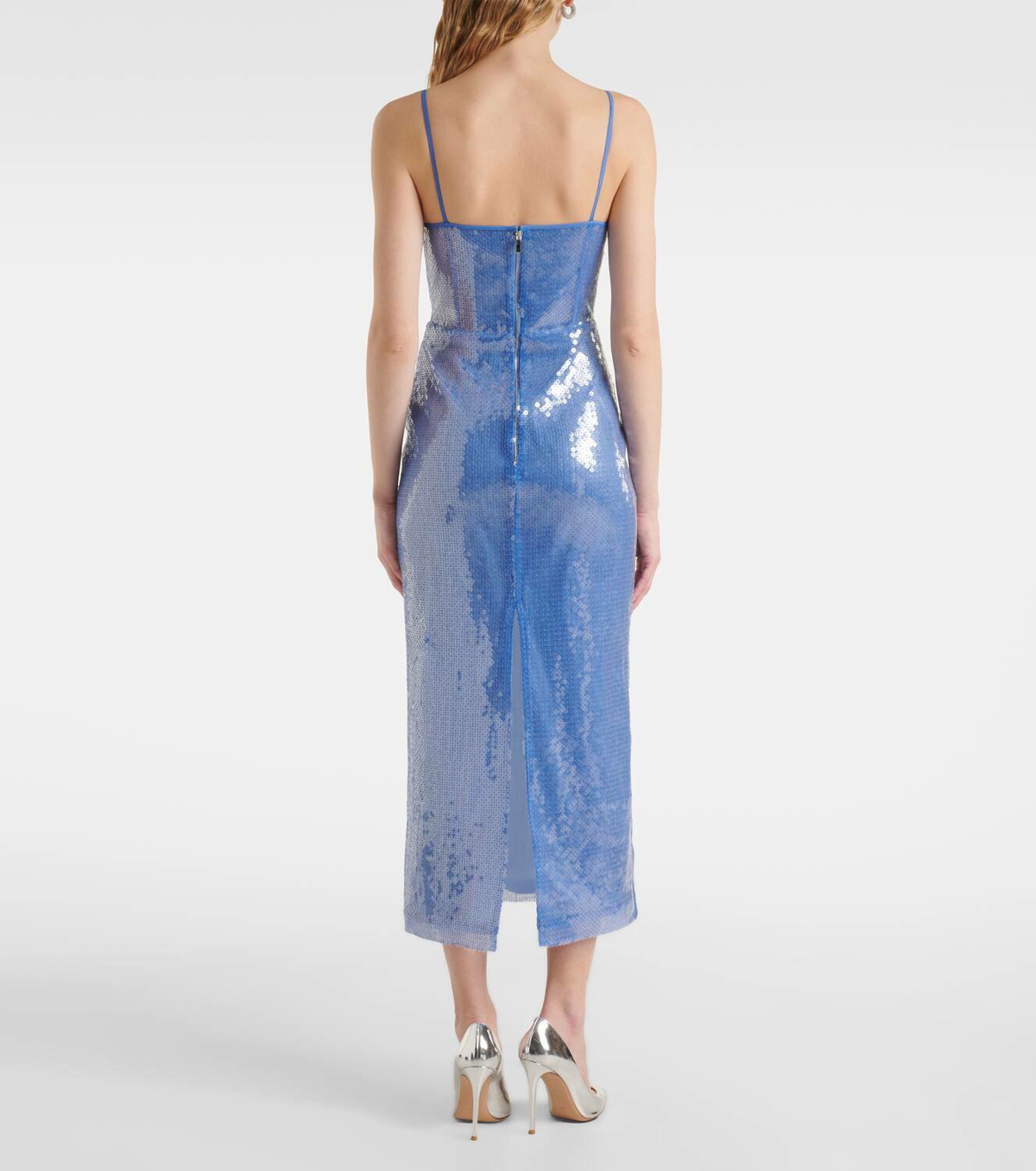 David Koma Sequined corset dress