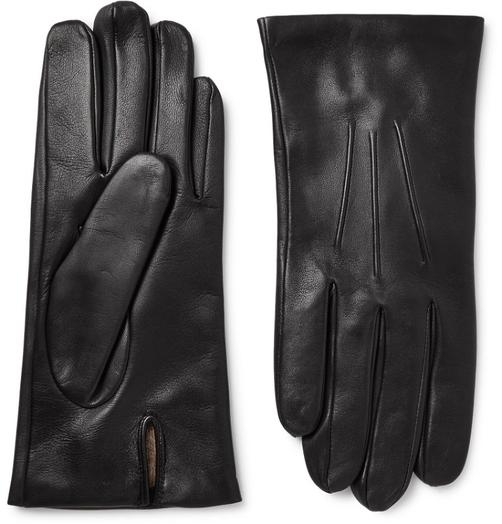 Photo: Dents - Bath Cashmere-Lined Leather Gloves - Black