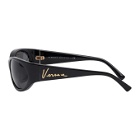 Versace Black Wrap Around Sunglasses