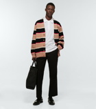 Burberry - Striped wool and cashmere cardigan