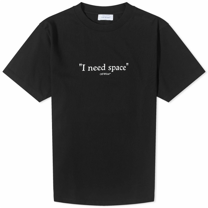 Photo: Off-White Men's I Need Space T-Shirt in Black