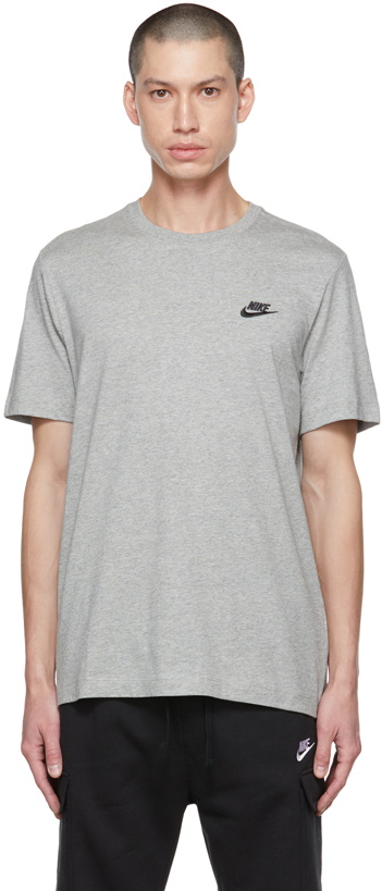 Photo: Nike Gray Sportswear Club T-Shirt