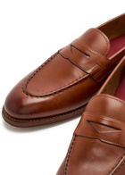 Grenson Lloyd Leather Loafers Tan