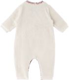 Marc Jacobs Baby Off-White Fleece Jumpsuit