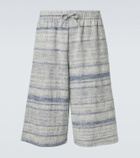 Loewe Paula's Ibiza denim jacquard Bermuda shorts