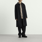 Universal Works Men's Mowbray Mac Coat in Black