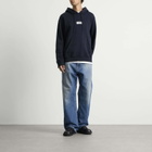 MM6 Maison Margiela Men's Logo Hoodie in Blue Navy
