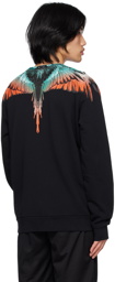 Marcelo Burlon County of Milan Black Icon Wings Sweatshirt