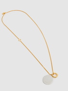 JIL SANDER Gold Plated Necklace with Double Charm