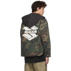 Rhude Multicolor Camo Quilted Cargo Jacket