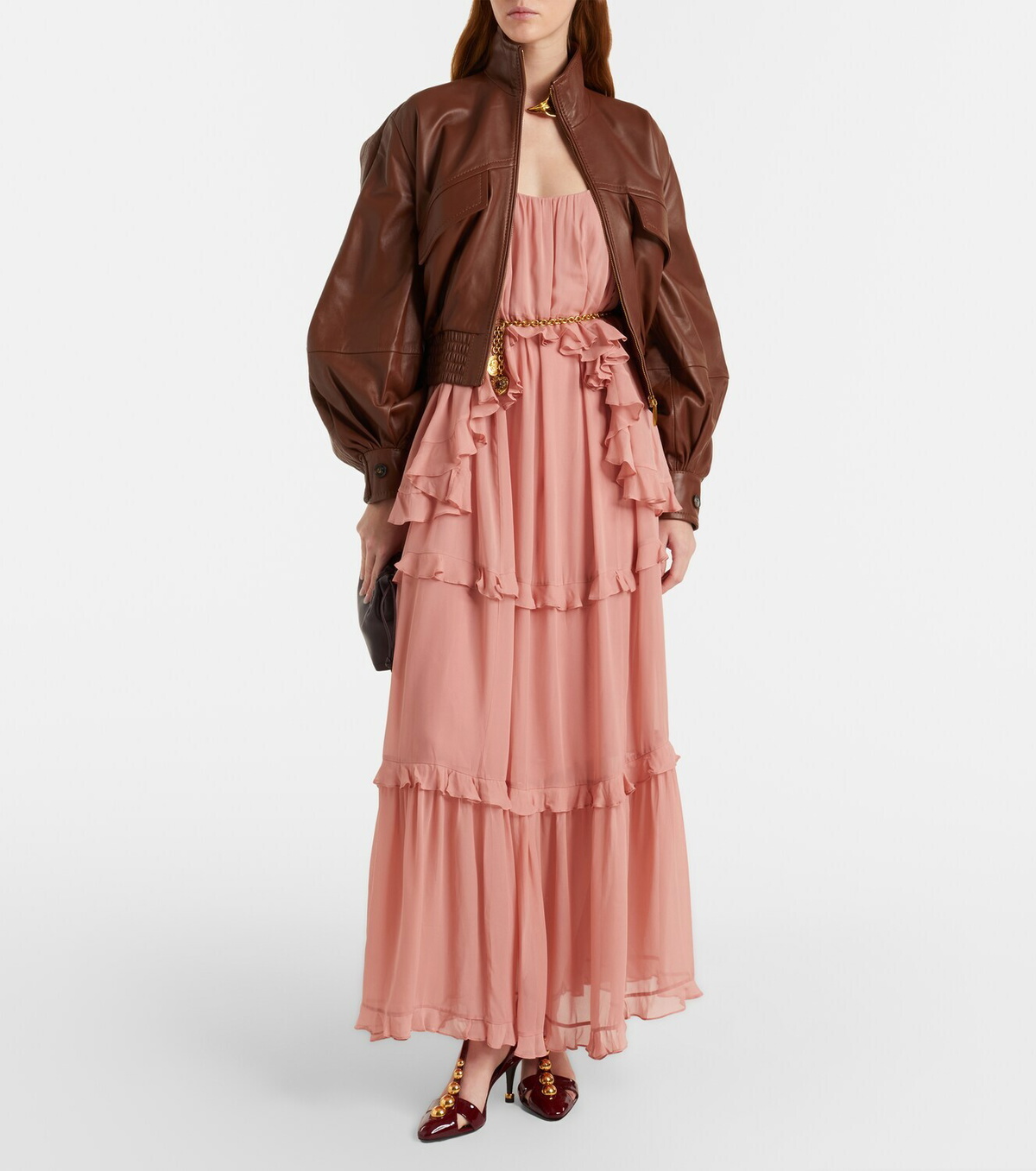 Zimmermann Luna leather bomber jacket