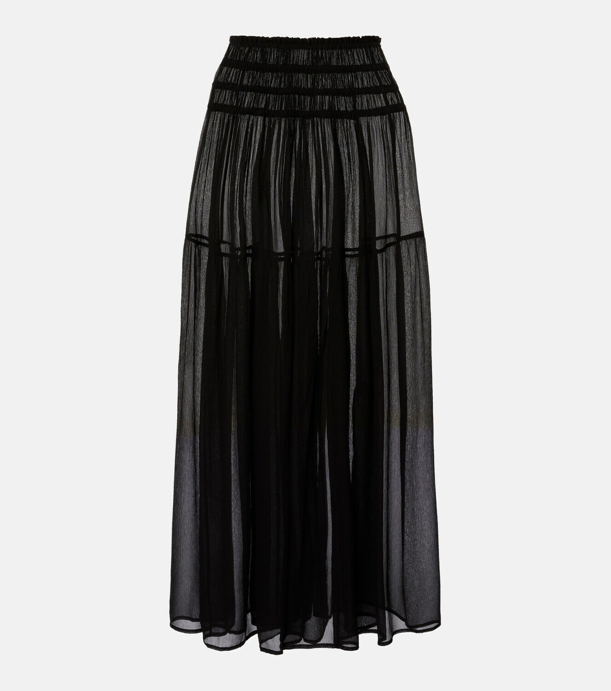 Eres Irresistible silk chiffon maxi skirt