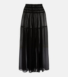 Eres Irresistible silk chiffon maxi skirt
