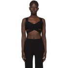 T by Alexander Wang Black Visible Straps Bralette