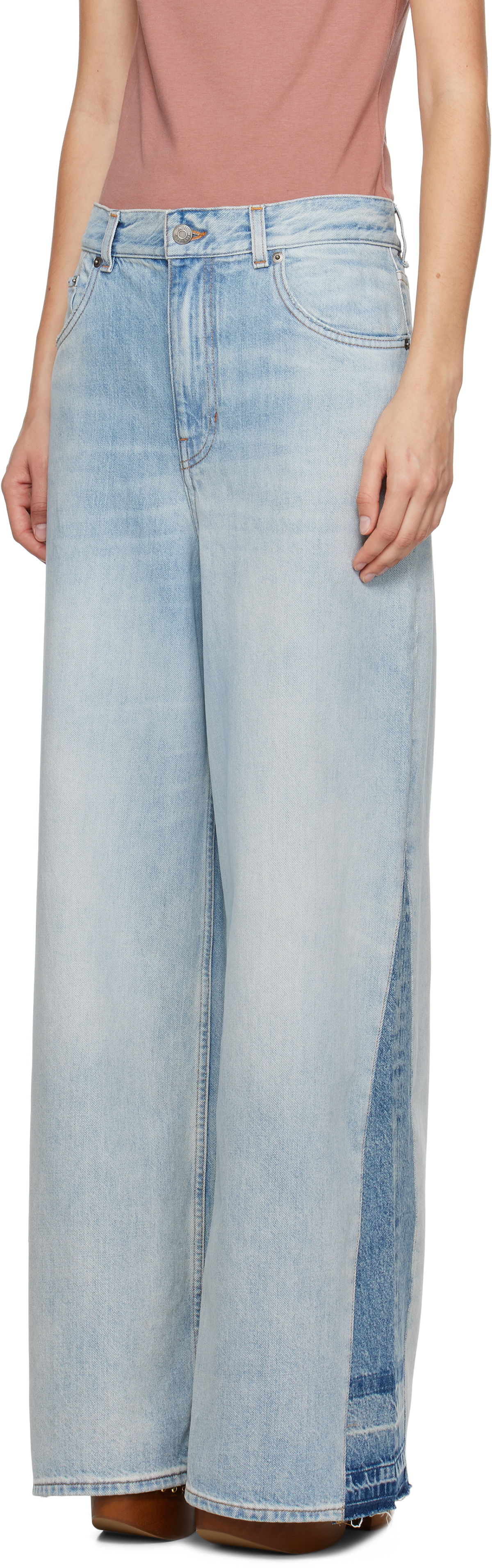 Chloé Blue Wide-Leg Jeans