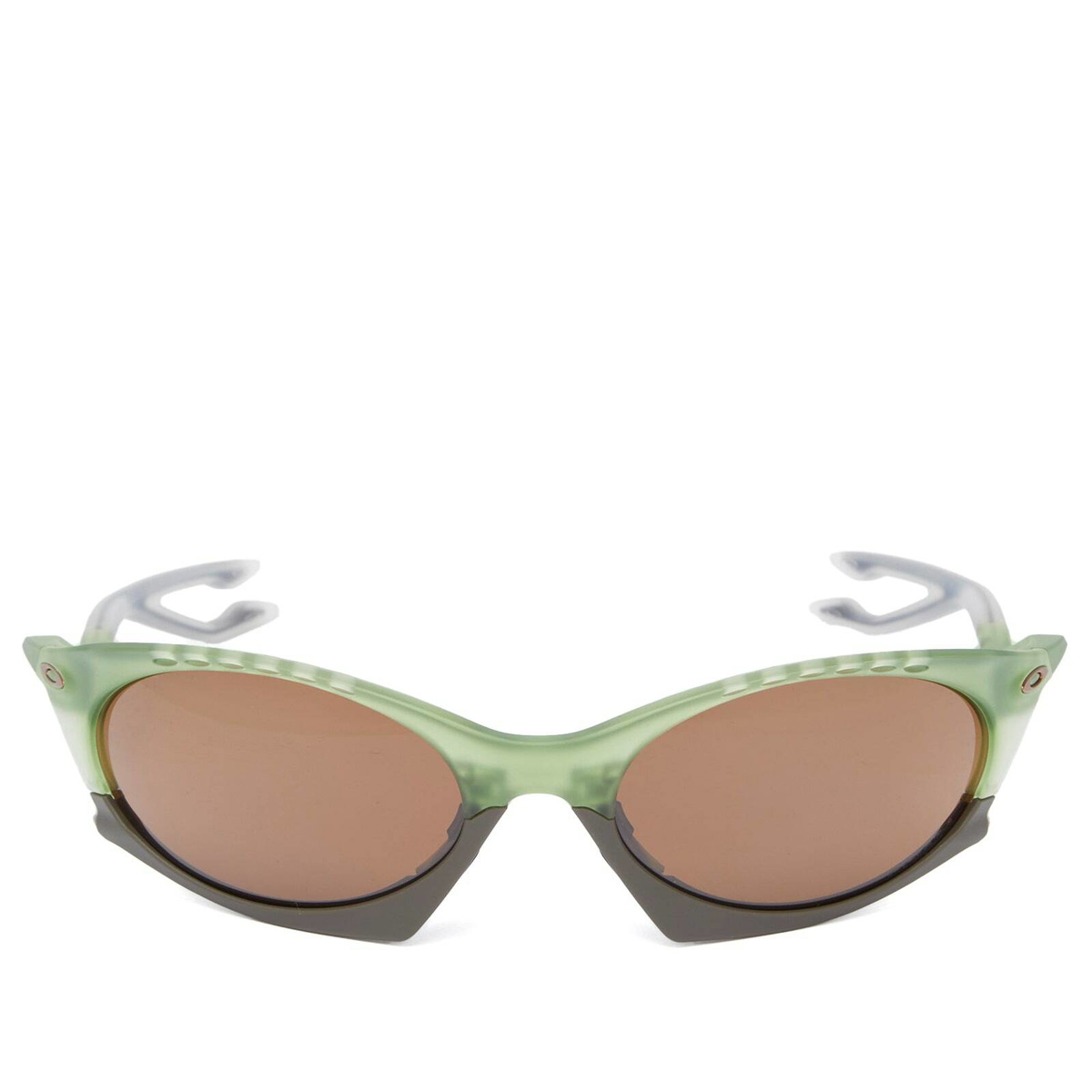 Oakley Plantaris Sunglasses in Matte Trans Fern/Prizm Tungsten 