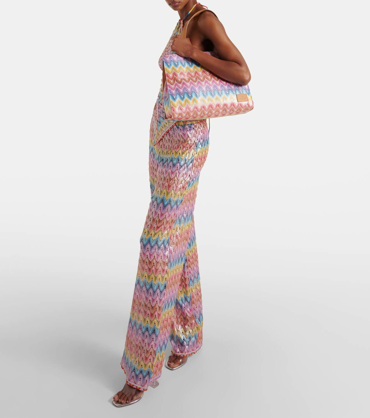 Missoni Zigzag Large canvas tote bag
