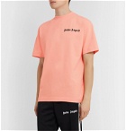 Palm Angels - Logo-Print Cotton-Jersey T-Shirt - Pink