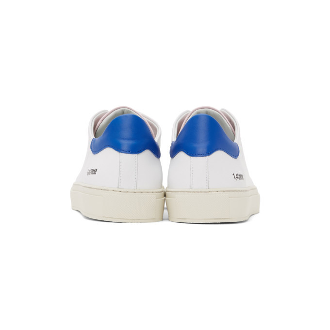 Axel Arigato White and Blue Clean 90 Triple Sneakers