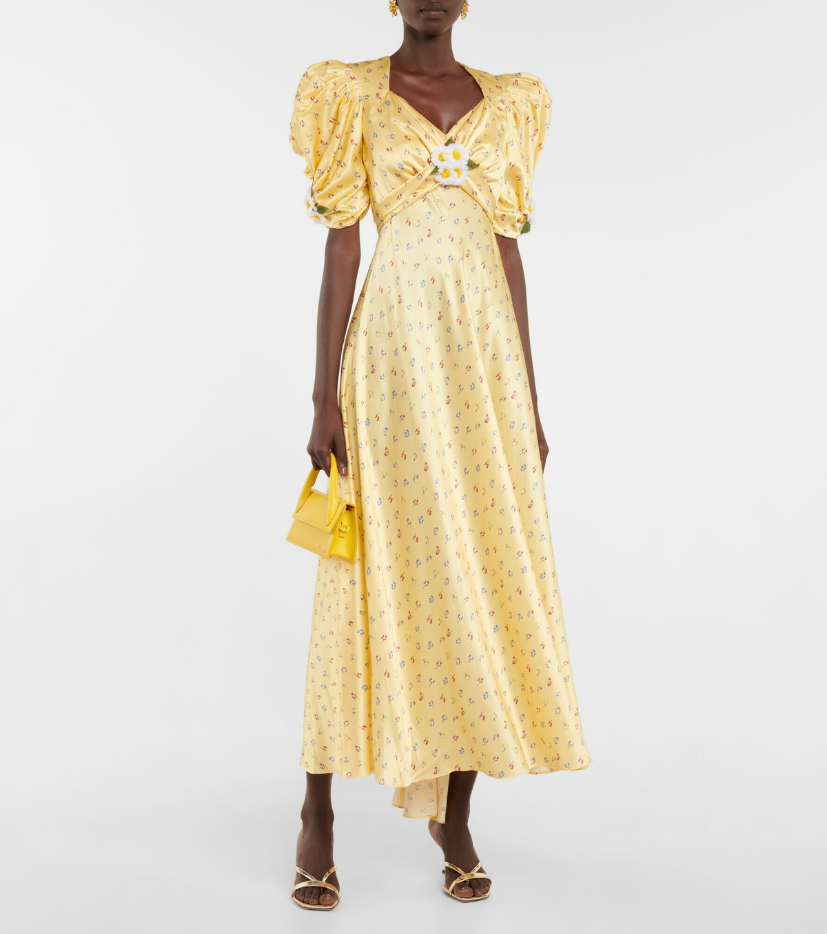 Rodarte - Floral silk midi dress Rodarte