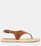 Paris Texas Amalfi suede thong sandals
