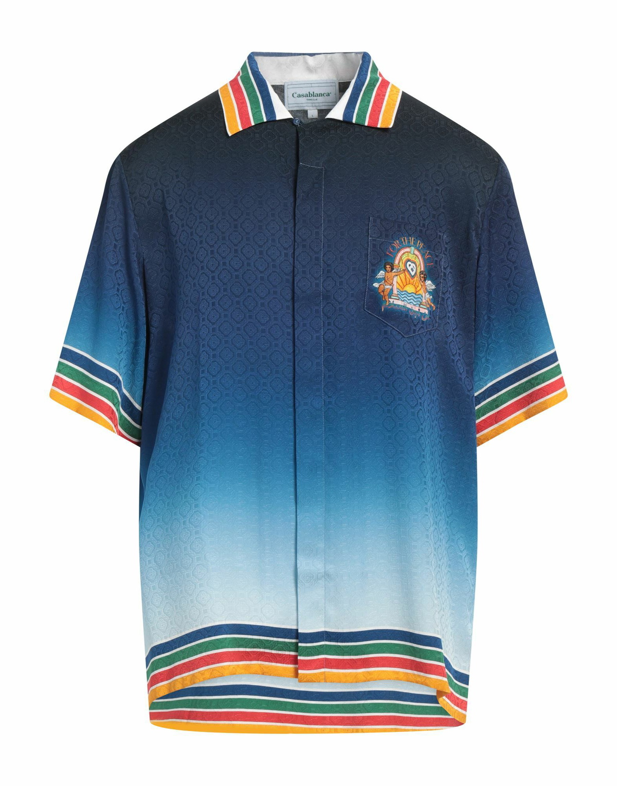 Casablanca Mens Shirt Midnight in Blue