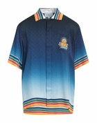 Casablanca Mens Shirt Midnight in Blue