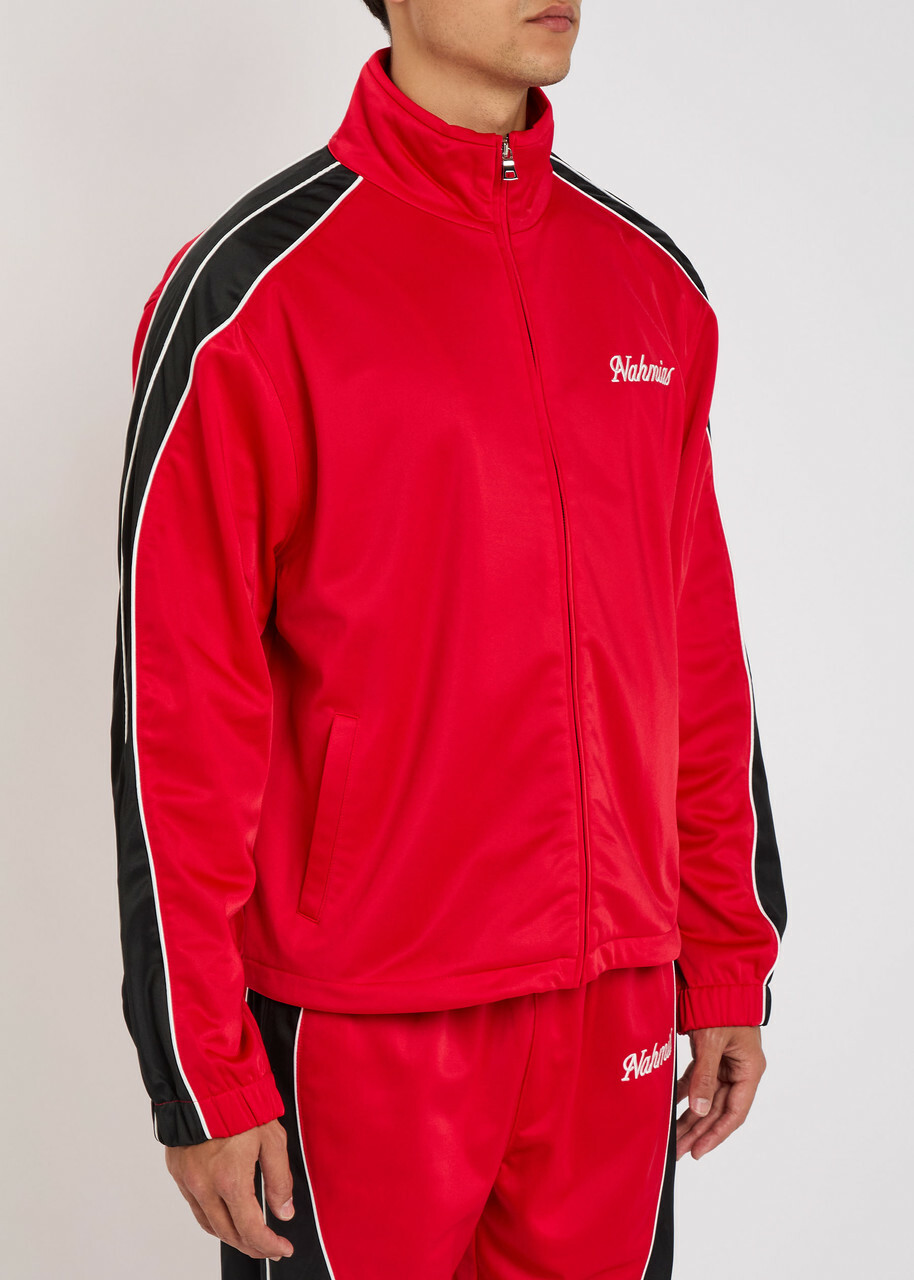 Nahmias Logo-embroidered Jersey Track Jacket Red