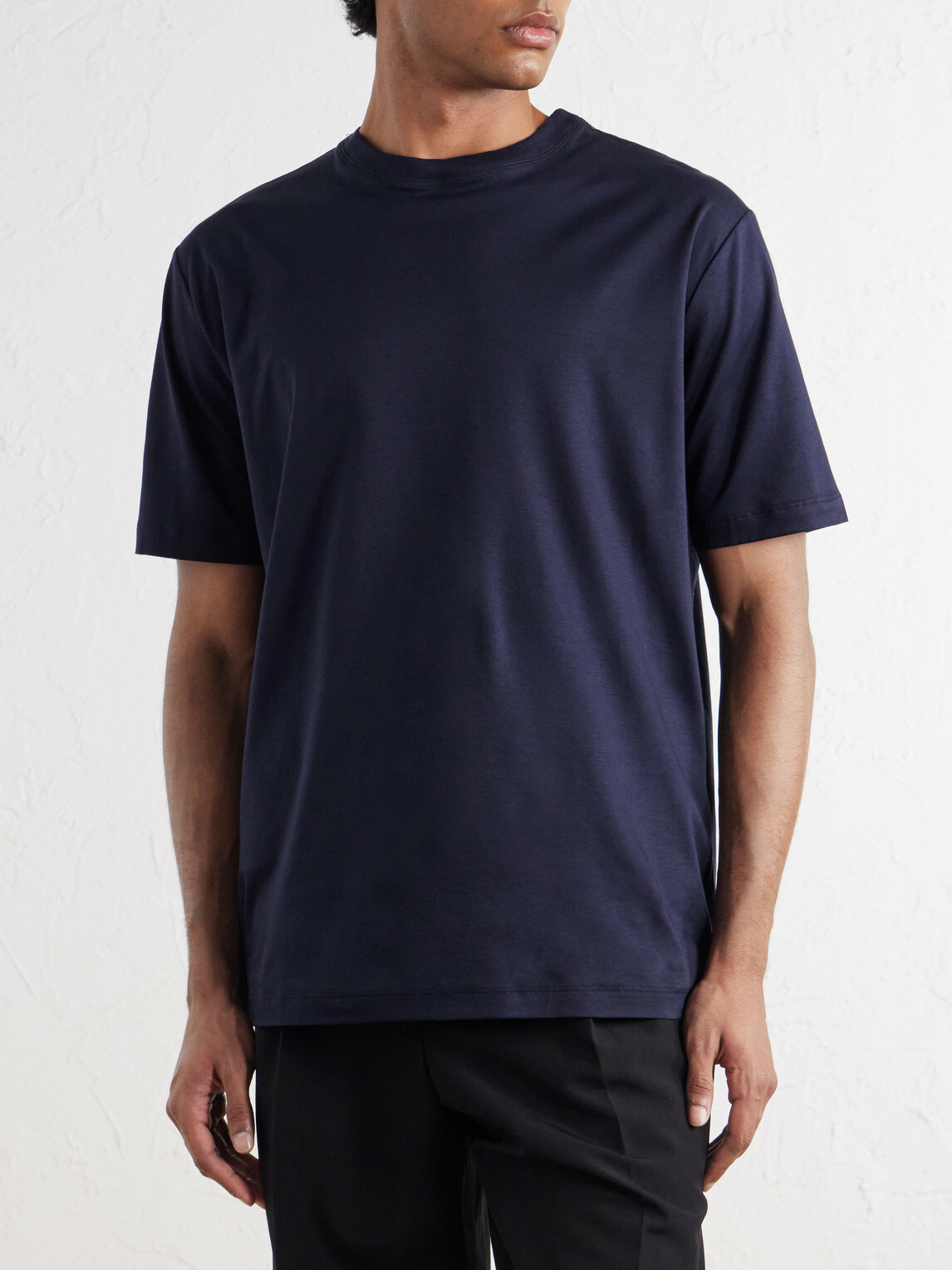 Kiton - Cotton-Jersey T-Shirt - Blue
