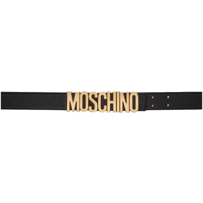 Photo: Moschino Black Logo Belt