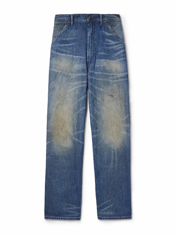 Photo: Polo Ralph Lauren - Carpenter Straight-Leg Distressed Jeans - Blue