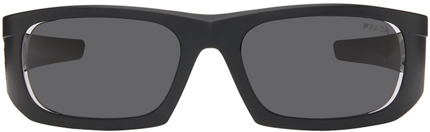 Photo: Prada Eyewear Black Linea Rossa Sport Sunglasses