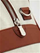 Brunello Cucinelli - Borsa Leather-Trimmed Canvas Weekend Bag