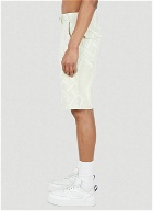 Maze Motif Shorts in Cream