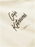 Café Kitsuné - Logo-Print Cotton-Jersey Hoodie - Neutrals