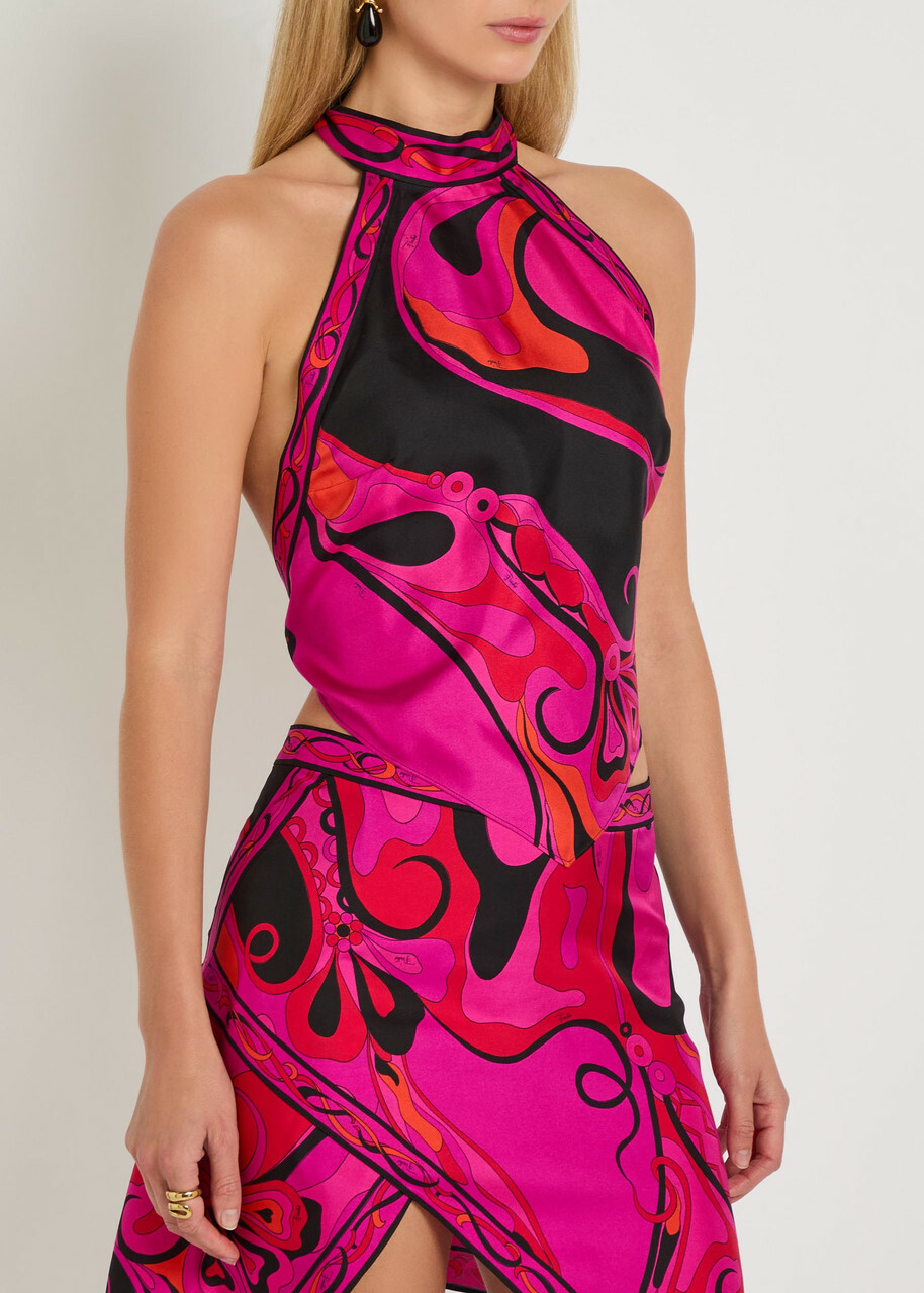 Pucci Printed Silk top Pink