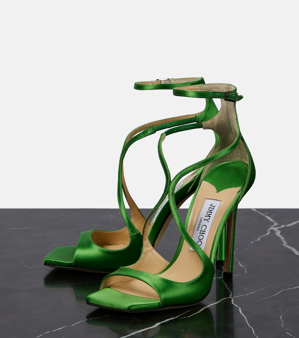 Jimmy Choo Azia 110 satin sandals Jimmy Choo