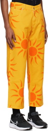Liberal Youth Ministry Orange Printed Jeans