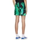 Amiri Black Banana Leaves Shorts