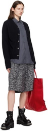Comme des Garçons Shirt Black Y-Neck Cardigan
