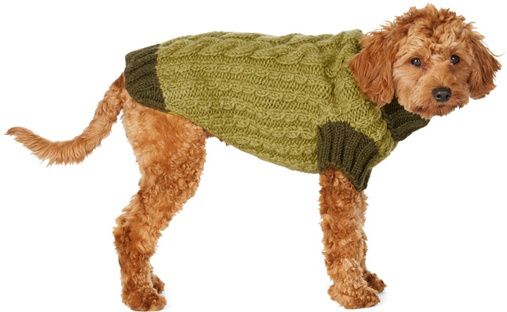 Photo: LISH Green Medium Wool Cable Wilmot Sweater