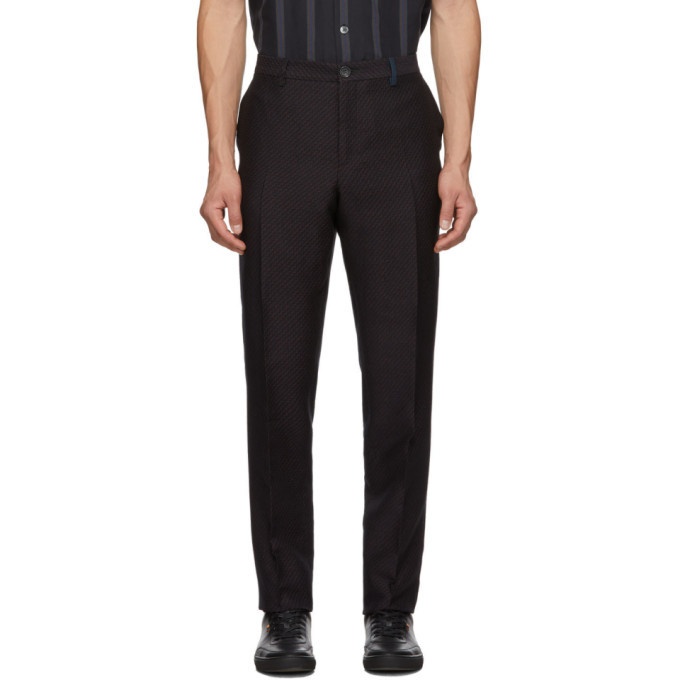 Photo: PS by Paul Smith Navy Mid-Fit Trousers