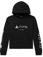 Balenciaga - PlayStation Printed Cotton-Jersey Hoodie - Black