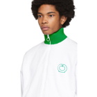 Casablanca White and Green After Sports Track Jacket