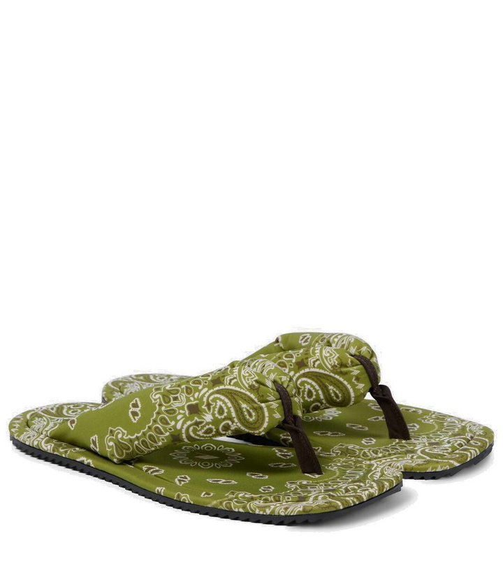 Photo: The Attico Indie bandana printed thong sandals