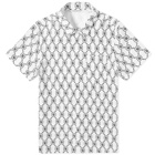 Neil Barrett Short Sleeve Vintage Logo Repeat Print Shirt